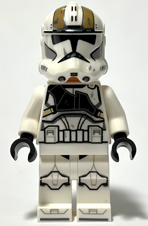 Минифигурка Lego Star Wars Clone Trooper Gunner (Phase 2) - Dirt Stains, Nougat Head, Helmet with Holes sw1236 U